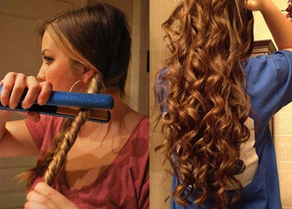 как делать укладку волос утюжком как делать укладку волос утюжком