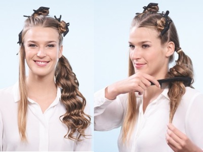 пучок на бок с локонами пучок на бок с локонами