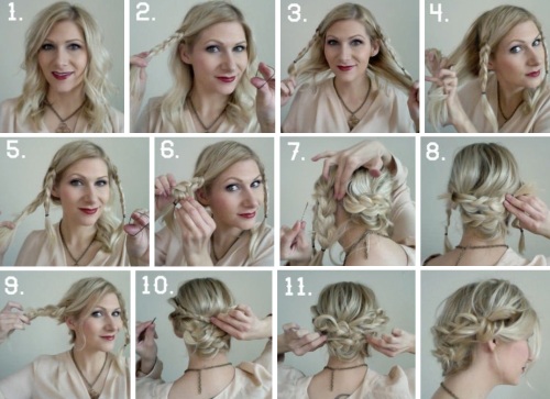 прически из длинных волнистых волос прически из длинных волнистых волос