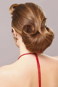 вечерние прически в стиле ретро вечерние прически в стиле ретро