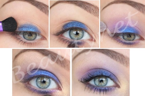макияж для голубых глаз пошагово макияж для голубых глаз пошагово