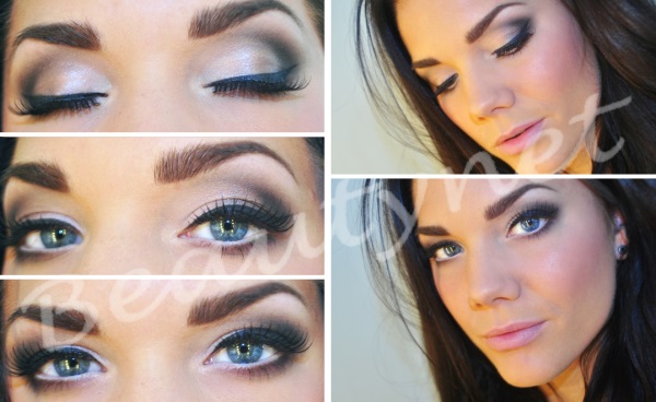 темный макияж для голубых глаз темный макияж для голубых глаз