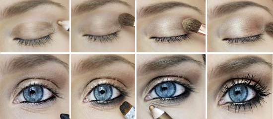 правильно красить глаза одним цветом правильно красить глаза одним цветом