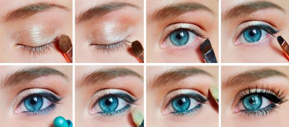 макияж для увеличения глаз макияж для увеличения глаз