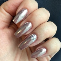 зеркальный эффект с помощью пудры для ногтей зеркальный эффект с помощью пудры для ногтей