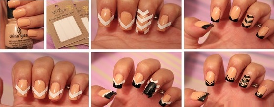 модные ногти со скотчем модные ногти со скотчем