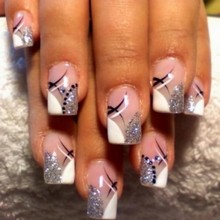 Блестящий нейл-арт Блестящий нейл-арт