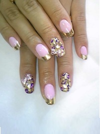 нежно-розовый nail art нежно-розовый nail art