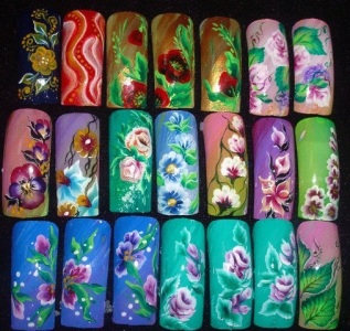 роспись ногтей роспись ногтей