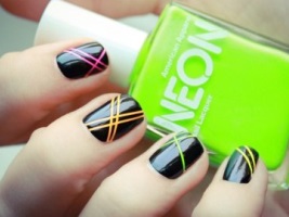 неоновый маникюр неоновый маникюр
