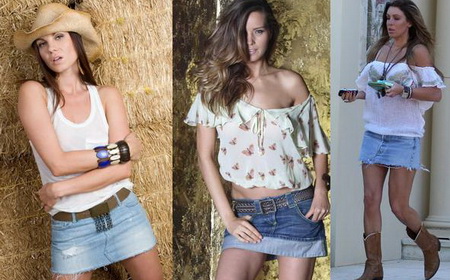 как носить мини юбку из денима как носить мини юбку из денима