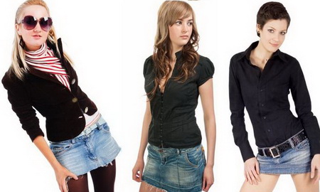 как носить мини юбку из денима как носить мини юбку из денима